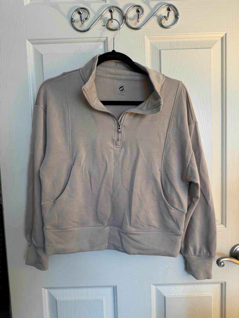 Lou & Grey Neutral Beige Pullover Top